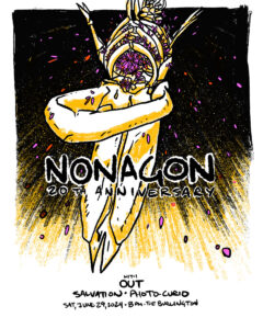 Nonagon 20th Anniversary poster by Chris Williams